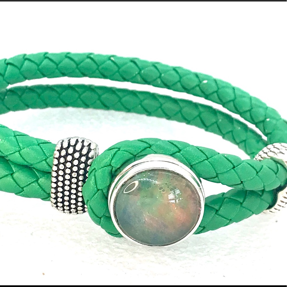 Bracelet Leather Noosa Handmade 20mm snap SB20